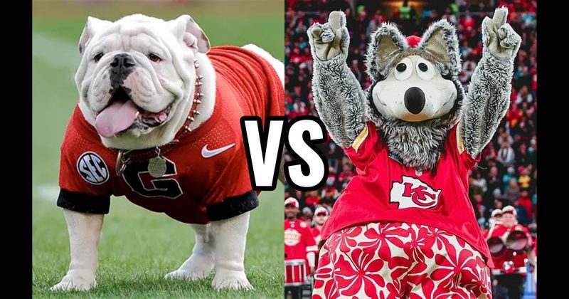 KC Wolf (Kansas City Chiefs) vs. Uga (Georgia Bulldogs)