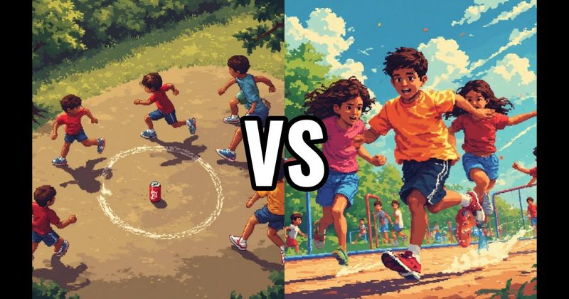 Kick thte Can vs. Tag
