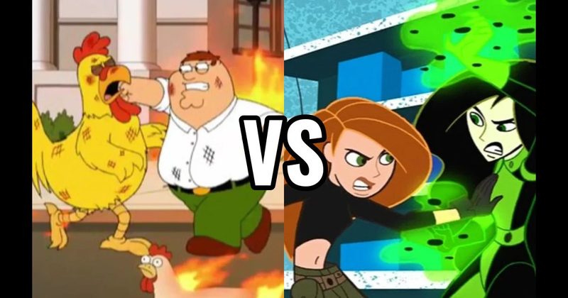 Kim Possible vs. Shego (Kim Possible) vs. Peter Griffin vs. The Giant Chicken (Family Guy)
