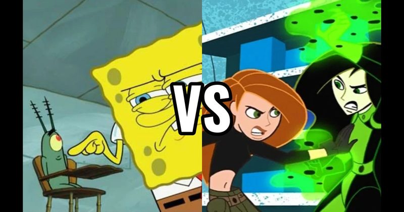 Kim Possible vs. Shego (Kim Possible) vs. SpongeBob vs. Plankton (SpongeBob SquarePants)