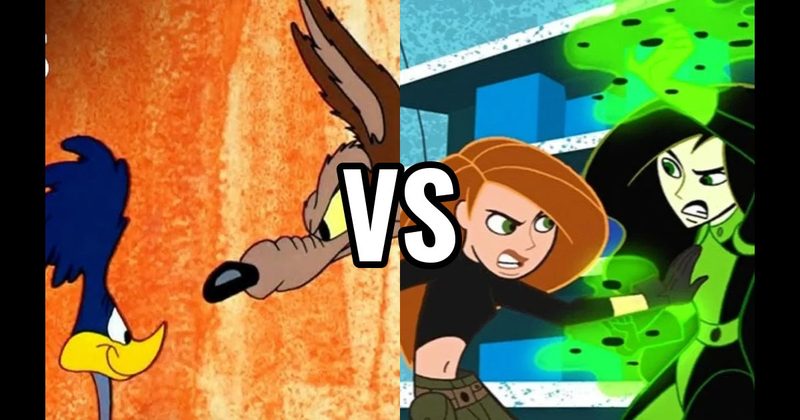 Kim Possible vs. Shego (Kim Possible) vs. Wile E. Coyote vs. Road Runner (Looney Tunes)