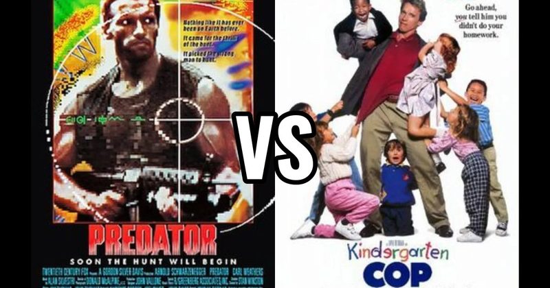 Kindergarten Cop (1990) vs. Predator (1987)