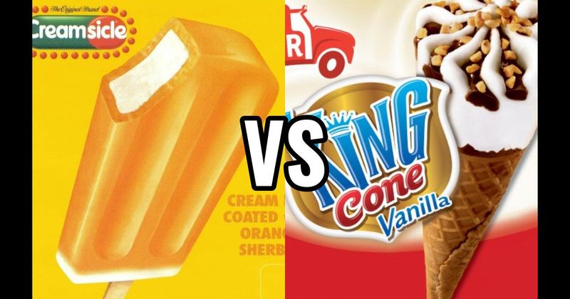 King Cone vs. Orange Creamsicle Bar