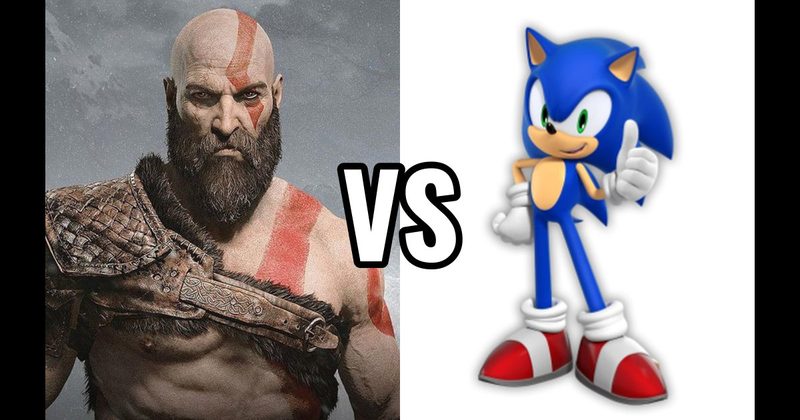 Kratos (God of War) vs. Sonic the Hedgehog 