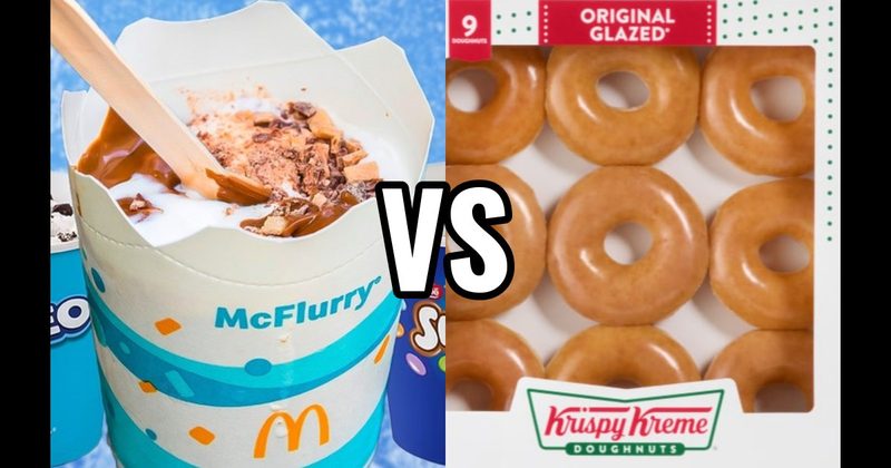 Krispy Kreme Original Glazed vs. McDonald’s McFlurry