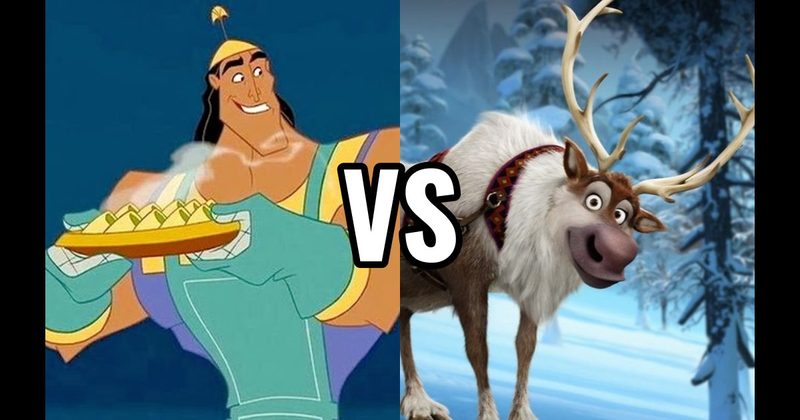 Kronk (Emperor’s New Groove) vs. Sven (Frozen)