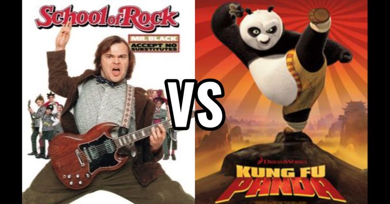 Kung Fu Panda vs. School of Rock