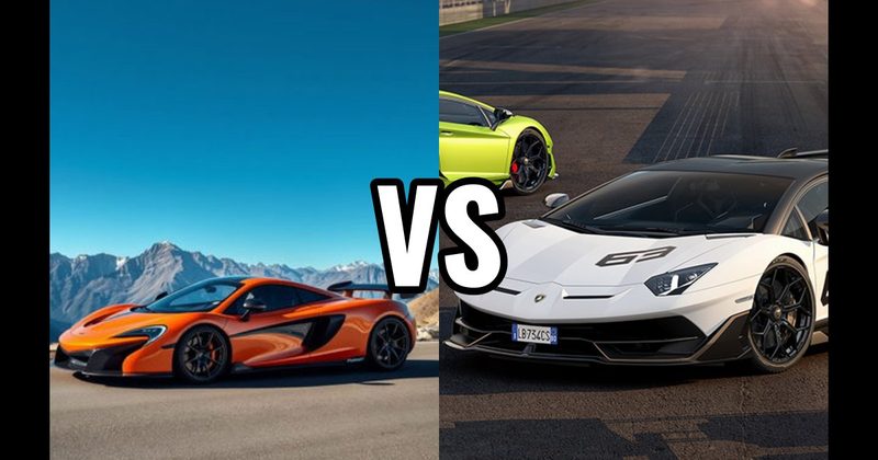 Lamborghini Aventador vs. McLaren P1