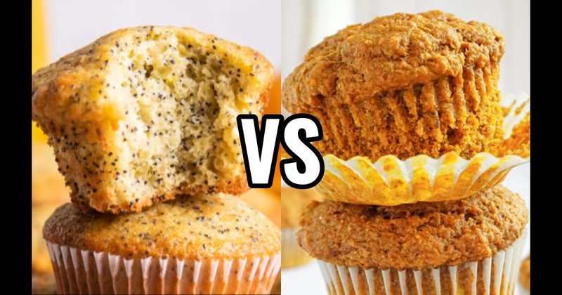 Lemon Poppy Seed Muffin vs. Pumpkin Muffin