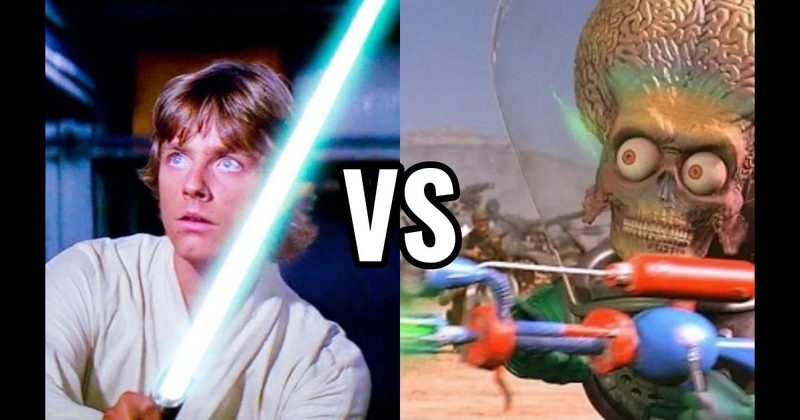 Lightsaber (Star Wars) vs. Martian Ray Gun (Mars Attacks!)