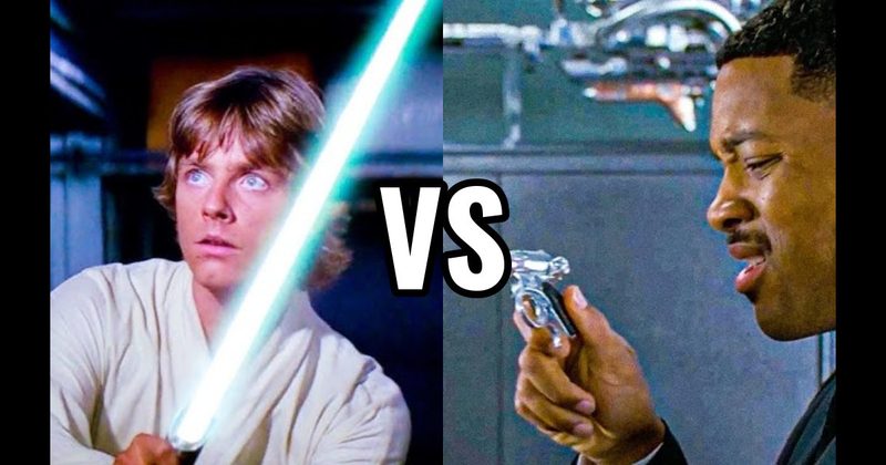 Lightsaber (Star Wars) vs. Noisy Cricket (Men in Black)