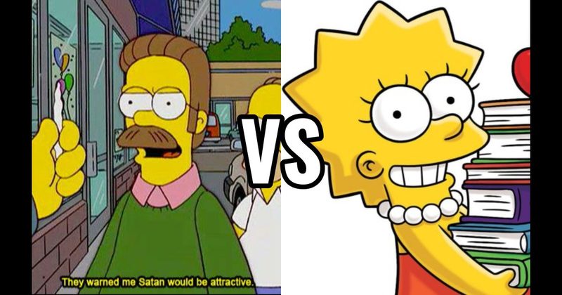 Lisa Simpson vs. Ned Flanders