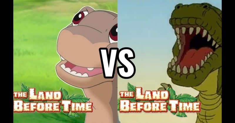 Littlefoot (Land Before Time) vs. Sharptooth