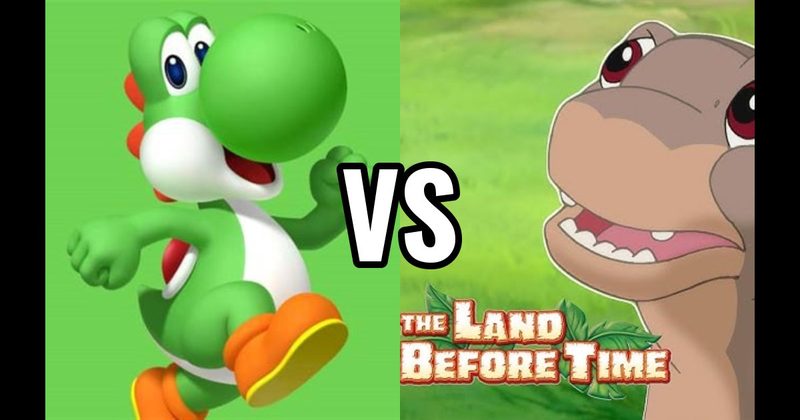 Littlefoot (Land Before Time) vs. Yoshi (Nintendo)