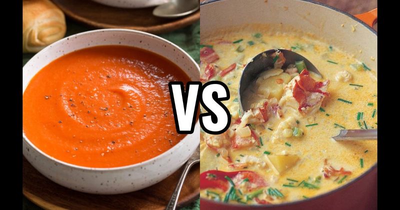 Lobster Bisque vs. Tomato Soup