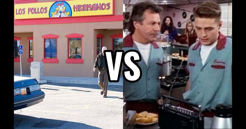 Los Pollos Hermanos (Breaking Bad) vs. The Peach Pit (Beverly Hills 90210)