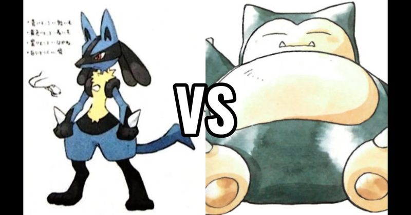 Lucario vs. Snorlax