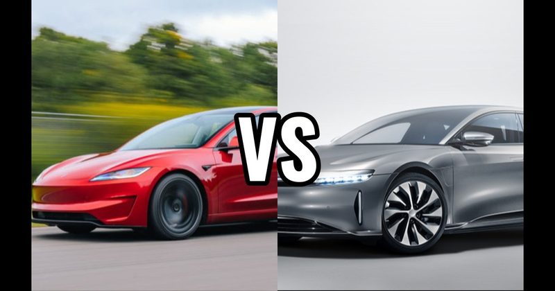 Lucid Air vs. Tesla Model 3