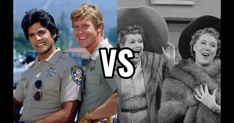 Lucy & Ethel (I Love Lucy) vs. Ponch & Jon (CHiPs)
