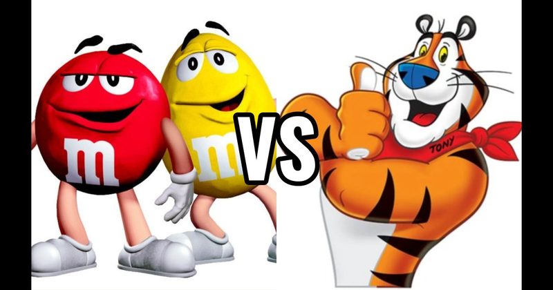 M&M’s Characters vs. Tony the Tiger