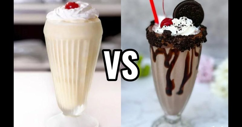 Malted Vanilla Milkshake vs. Oreo Cookies & Cream Milkshake