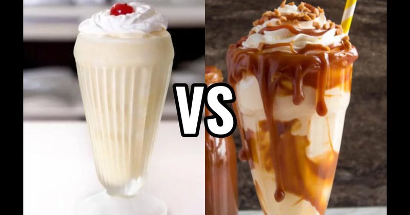 Malted Vanilla Milkshake vs. Salted Caramel Milkshake