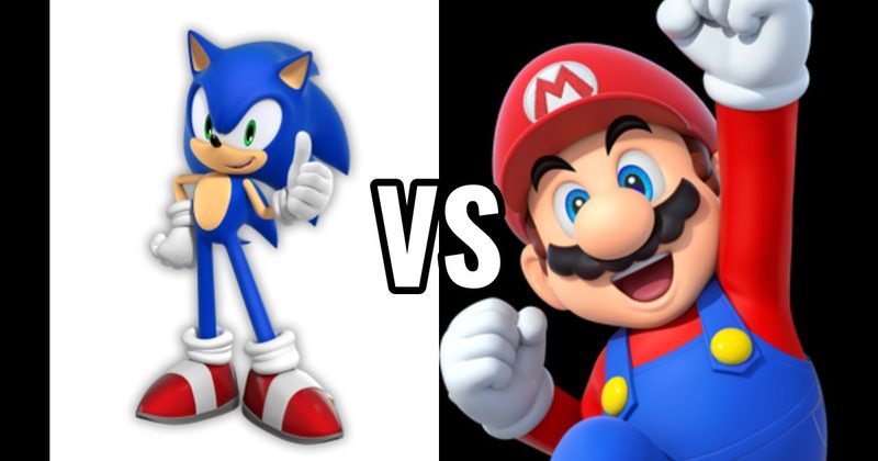 Mario (Super Mario) vs. Sonic the Hedgehog 