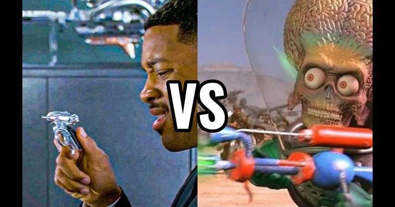 Martian Ray Gun (Mars Attacks!) vs. Noisy Cricket (Men in Black)