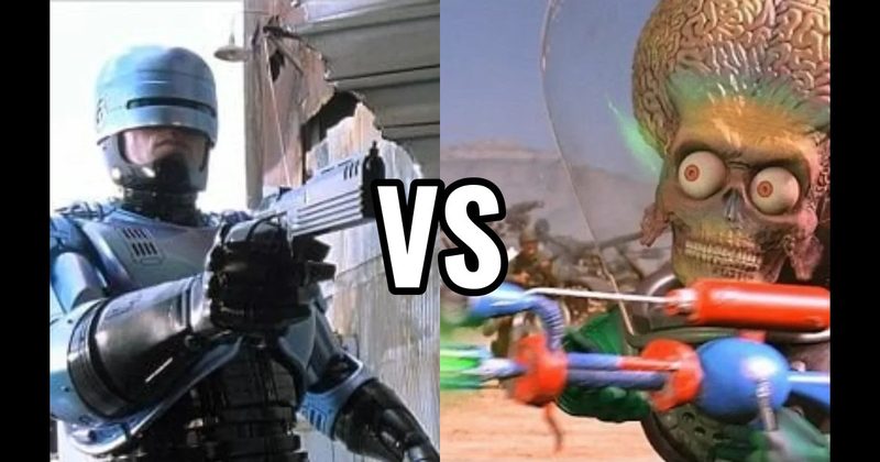 Martian Ray Gun (Mars Attacks!) vs. RoboCop's Auto-9 (RoboCop)