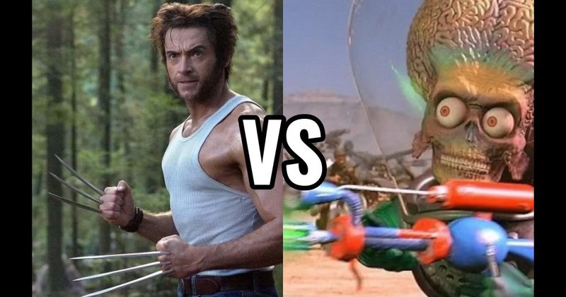 Martian Ray Gun (Mars Attacks!) vs. Wolverine's Claws (X-Men)