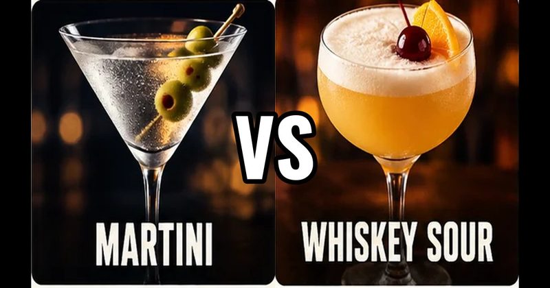 Martini vs. Whiskey Sour