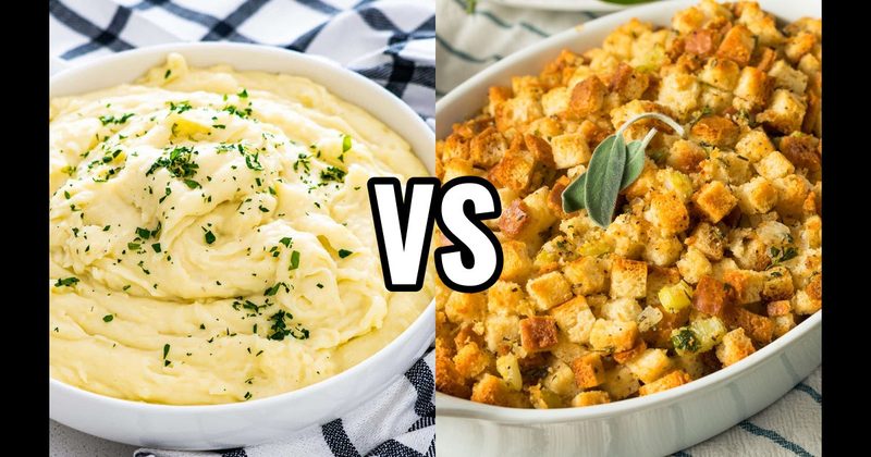Mashed Potatoes vs. Stuffing / Dressing