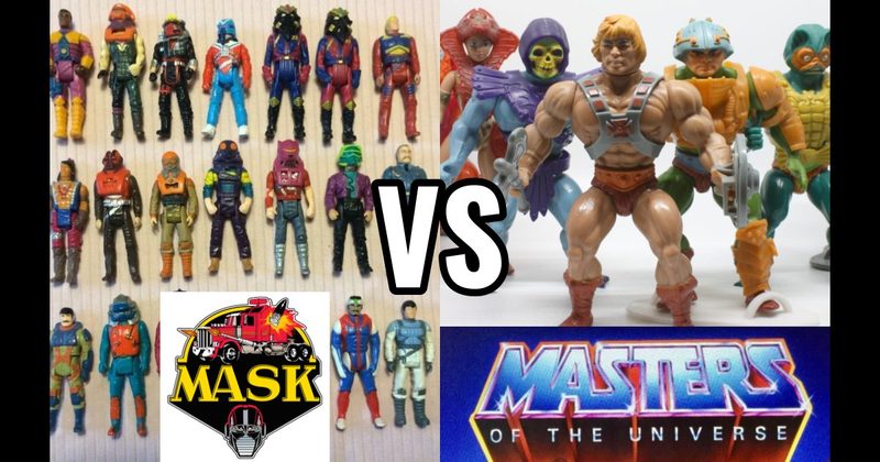 MASK (Kenner) vs. Masters of the Universe (Mattel, 1982–1987)