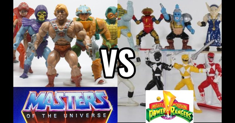 Masters of the Universe (Mattel, 1982–1987) vs. Power Rangers (Bandai, 1993–present)