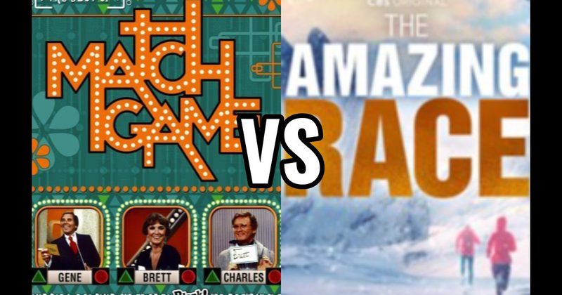 Amazing Race vs. Match Game