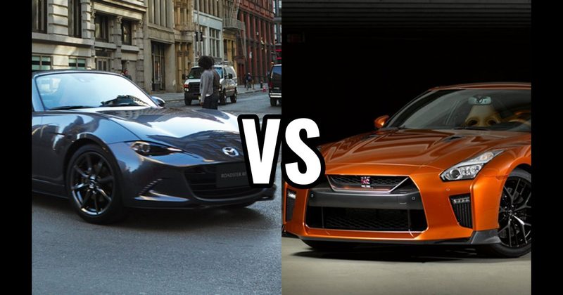 Mazda MX-5 Miata vs. Nissan GT-R