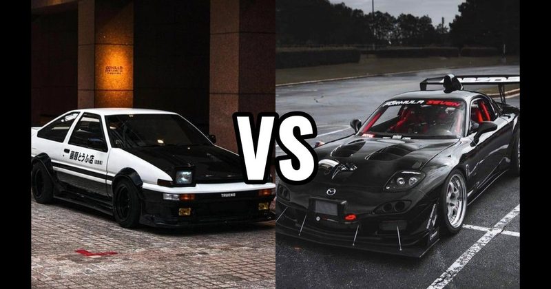 Mazda RX-7 FD vs. Toyota AE86