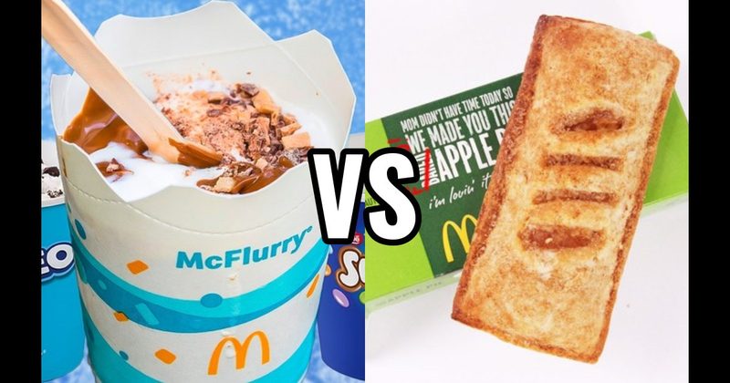 McDonald’s Apple Pie vs. McDonald’s McFlurry