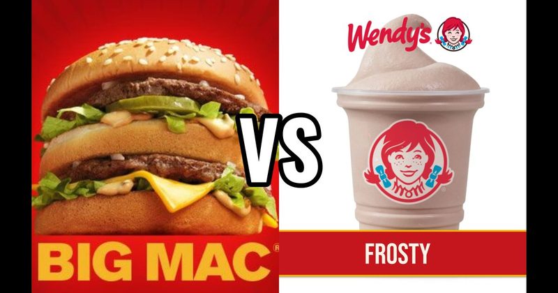 McDonald’s Big Mac vs. Wendy’s Frosty