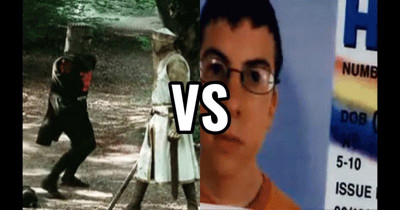 McLovin ID Scene (Superbad) vs. The Black Knight (Monty Python And The Holy Grail)