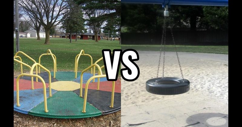 Merry-Go-Round vs. Tire Swing