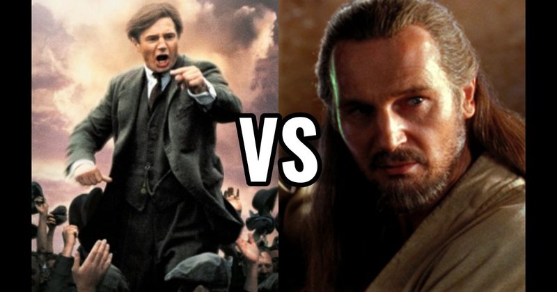 Michael Collins in Michael Collins vs. Qui-Gon Jinn in Star Wars: Episode I – The Phantom Menace