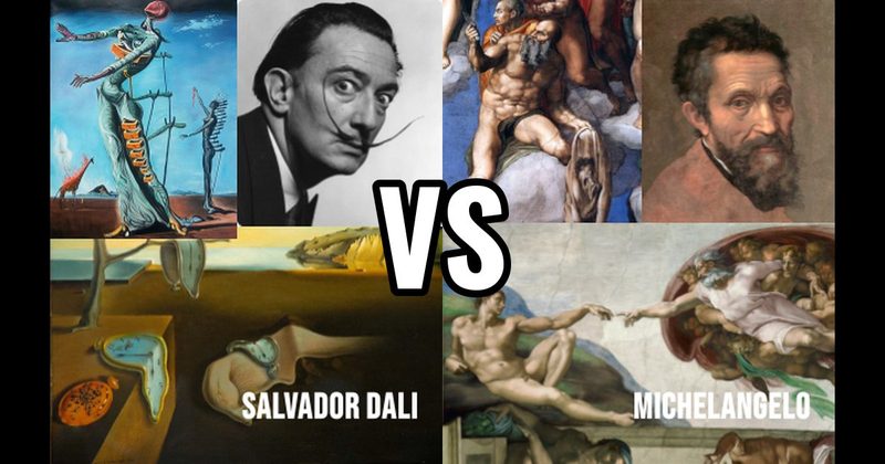 Michelangelo vs. Salvador Dalí