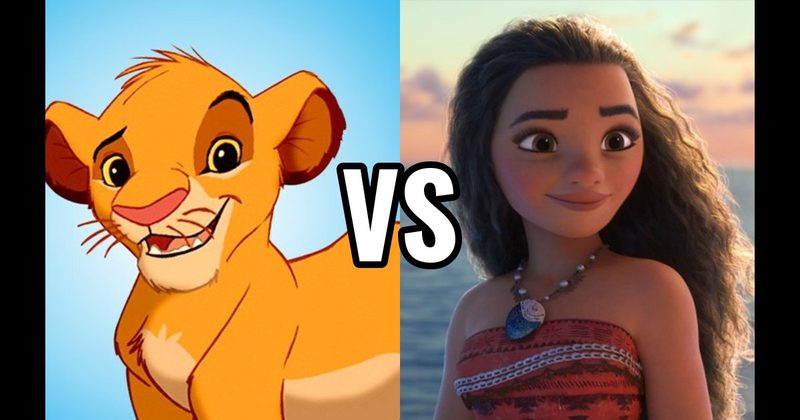 Moana (Moana) vs. Simba (Lion King)