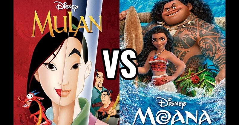 Moana vs. Mulan (1998)