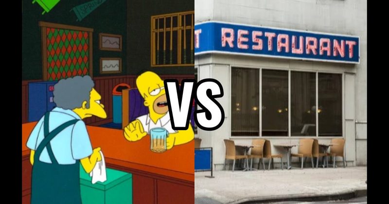 Moe’s Tavern (The Simpsons) vs. Monk’s Café (Seinfeld)