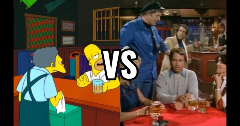 Moe’s Tavern (The Simpsons) vs. Regal Beagle (Three’s Company)