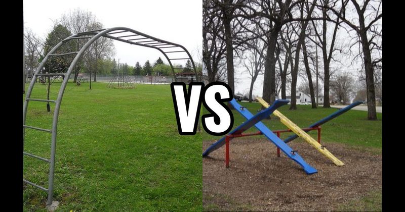Monkey Bars vs. Teeter-Totter
