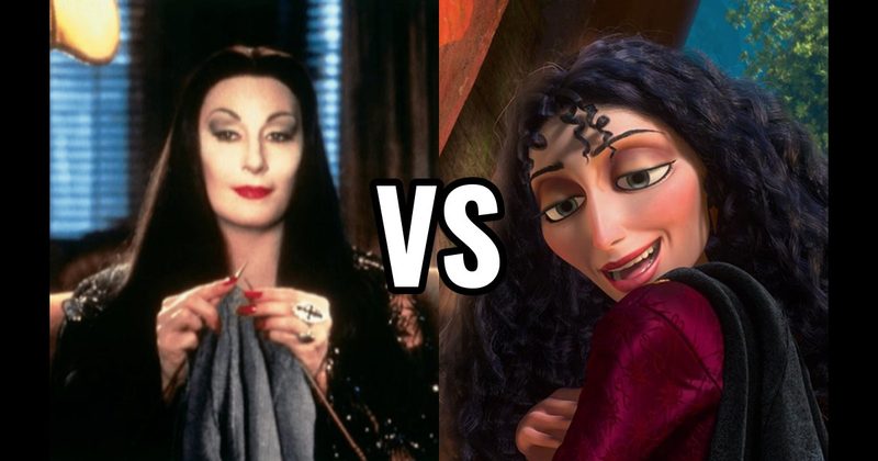 MORTICIA ADDAMS (THE ADDAMS FAMILY) vs. MOTHER GOTHEL (TANGLED)