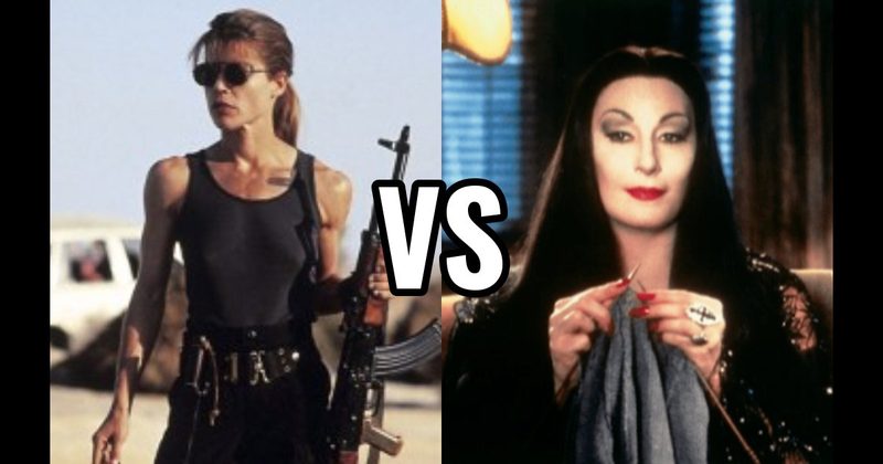 MORTICIA ADDAMS (THE ADDAMS FAMILY) vs. Sarah Connor (Terminator / T2)